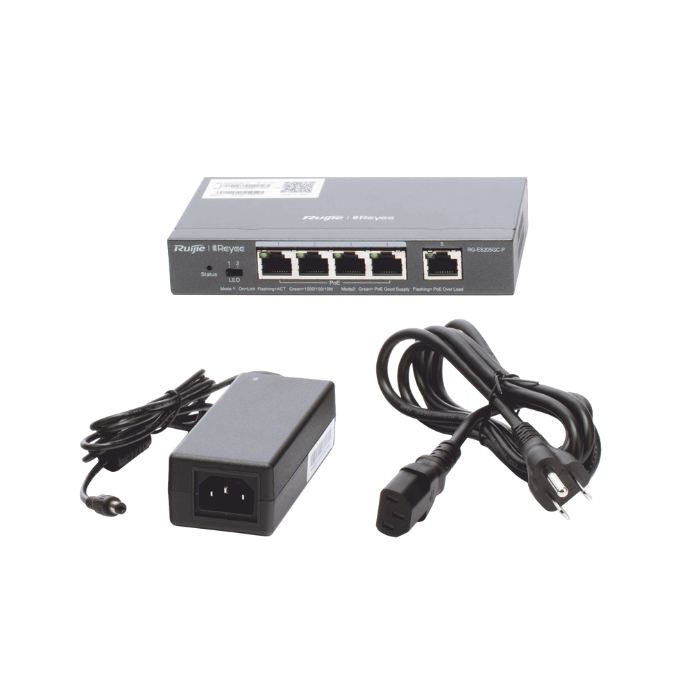 Switch Administrable PoE con 5 puertos Gigabit, 4 PoE 802.3af/at, gestión gratuita desde la nube, 54w - Image 5