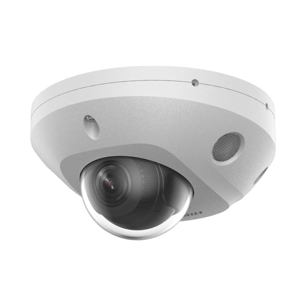 [Dual Light + 2 Micrófonos Integrados] Mini Domo IP 4 Megapixel / Lente 2.8 mm / 30 mts Luz Blanca + 30 mts IR / ACUSENSE / Exterior IP67 / IK08 /  WDR 120 dB / PoE / ONVIF / MicroSD / ACUSEARCH