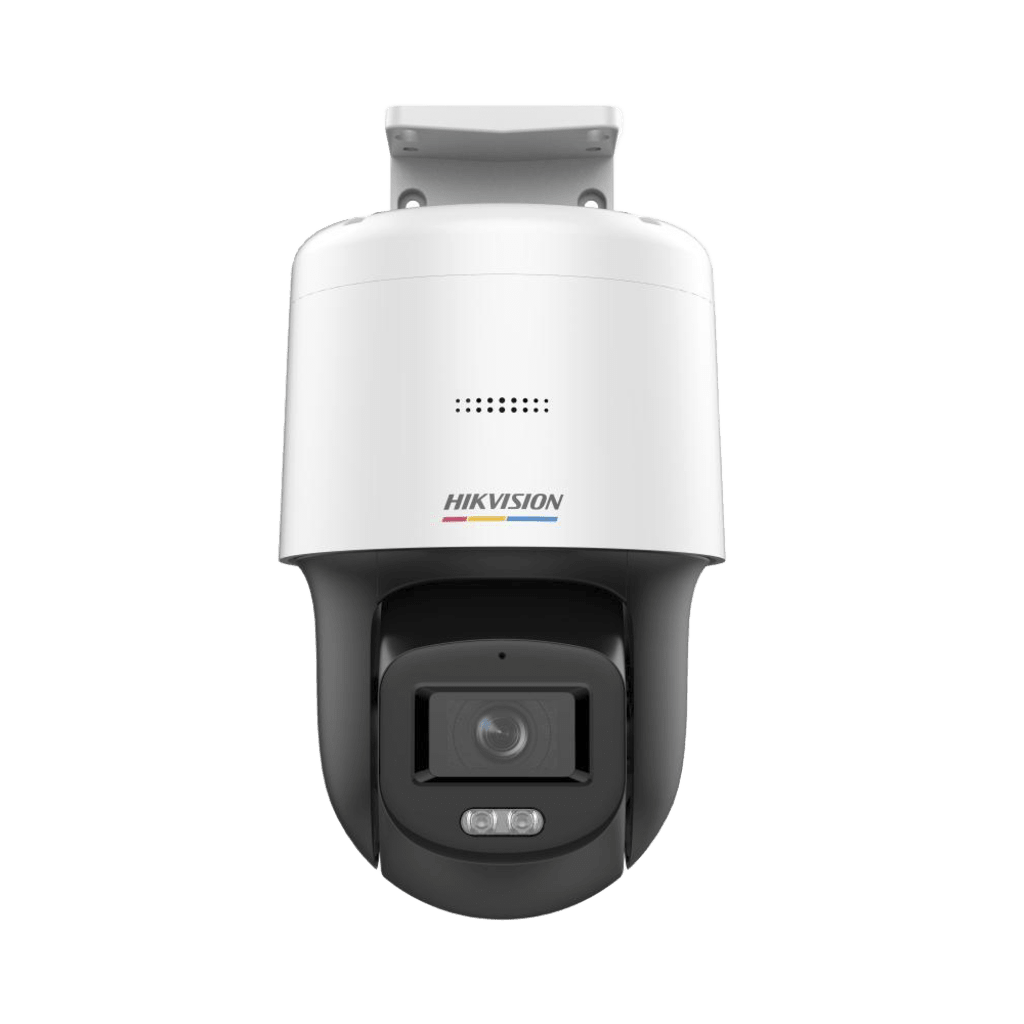 Domo PT IP 4 Megapixel / Lente 4 mm  / Luz Blanca 30 mts / dWDR  / PoE / IP66 / Micrófono y Bocina Interconstruido / Micro SD / Incluye Montaje de Pared y Techo