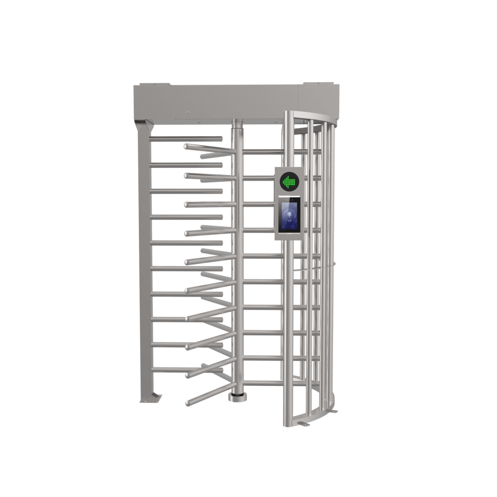 Torniquete SENCILLO (1 Carril) de Cuerpo Completo Bidireccional / Exterior /  Acero Inoxidable SUS304 / 30 Personas por Minuto / Compatible con Reconocimiento Facial (Terminal no Incluida)